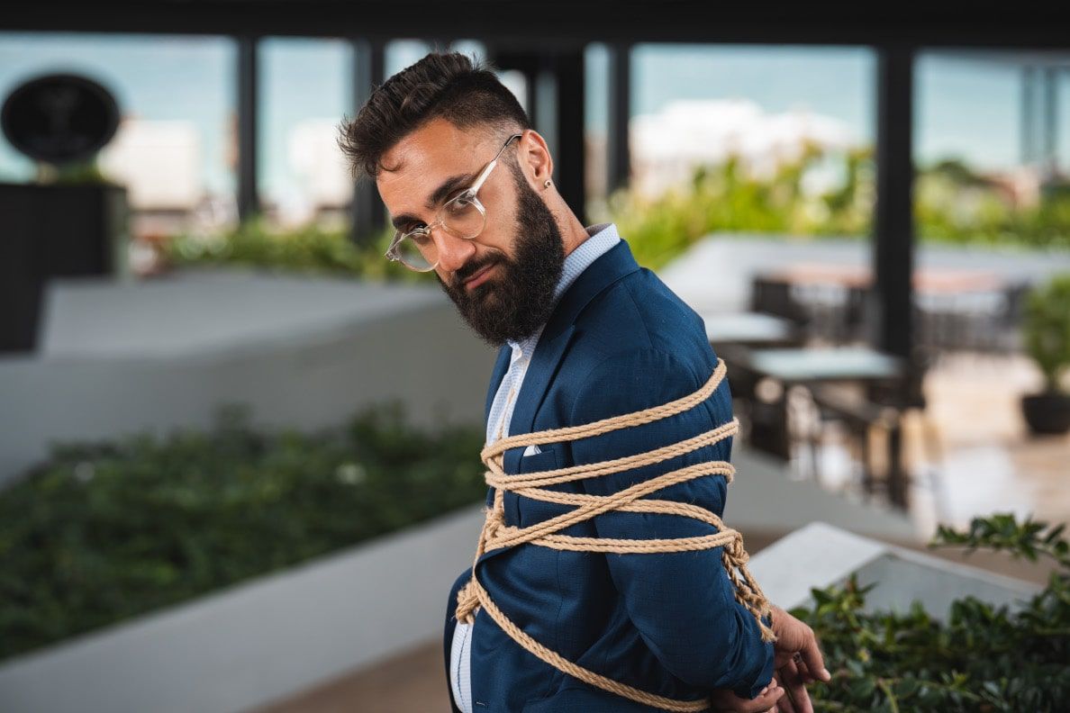 Gentlemen shibari portrait