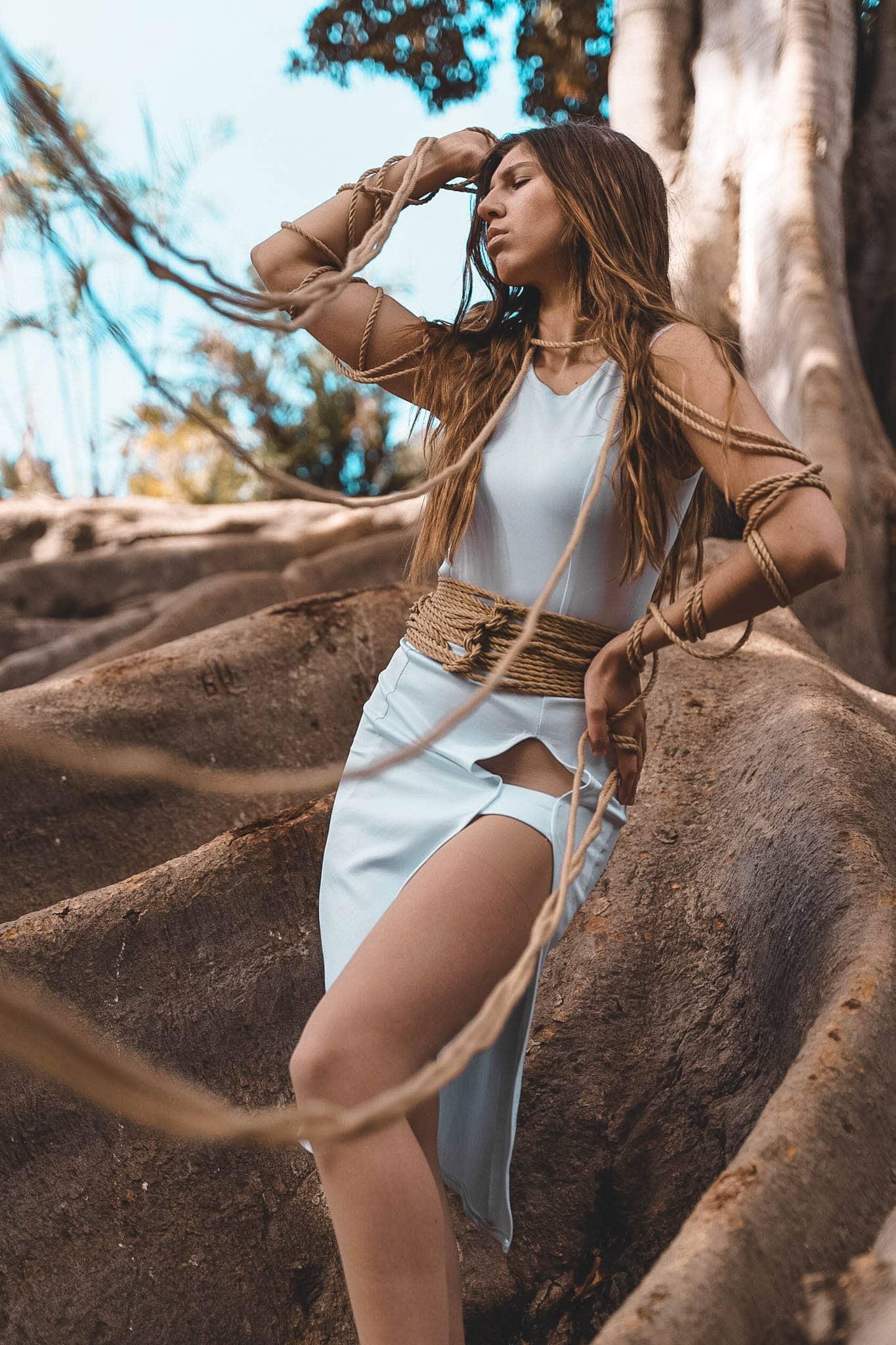 Natural shibari portrait