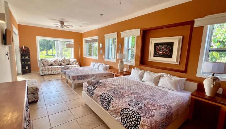 Interior of the retreat villa