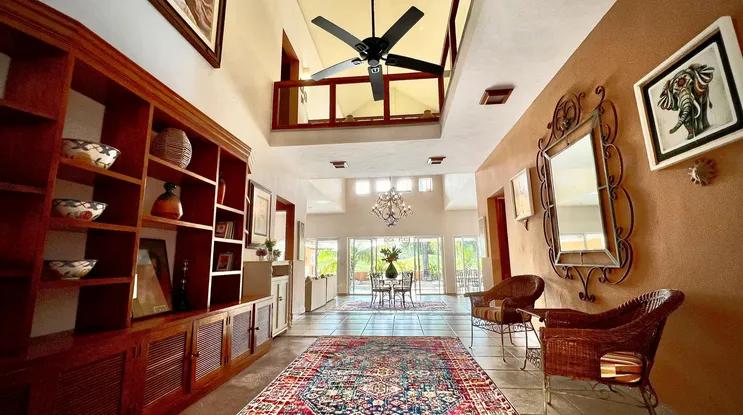 Interior of the retreat villa